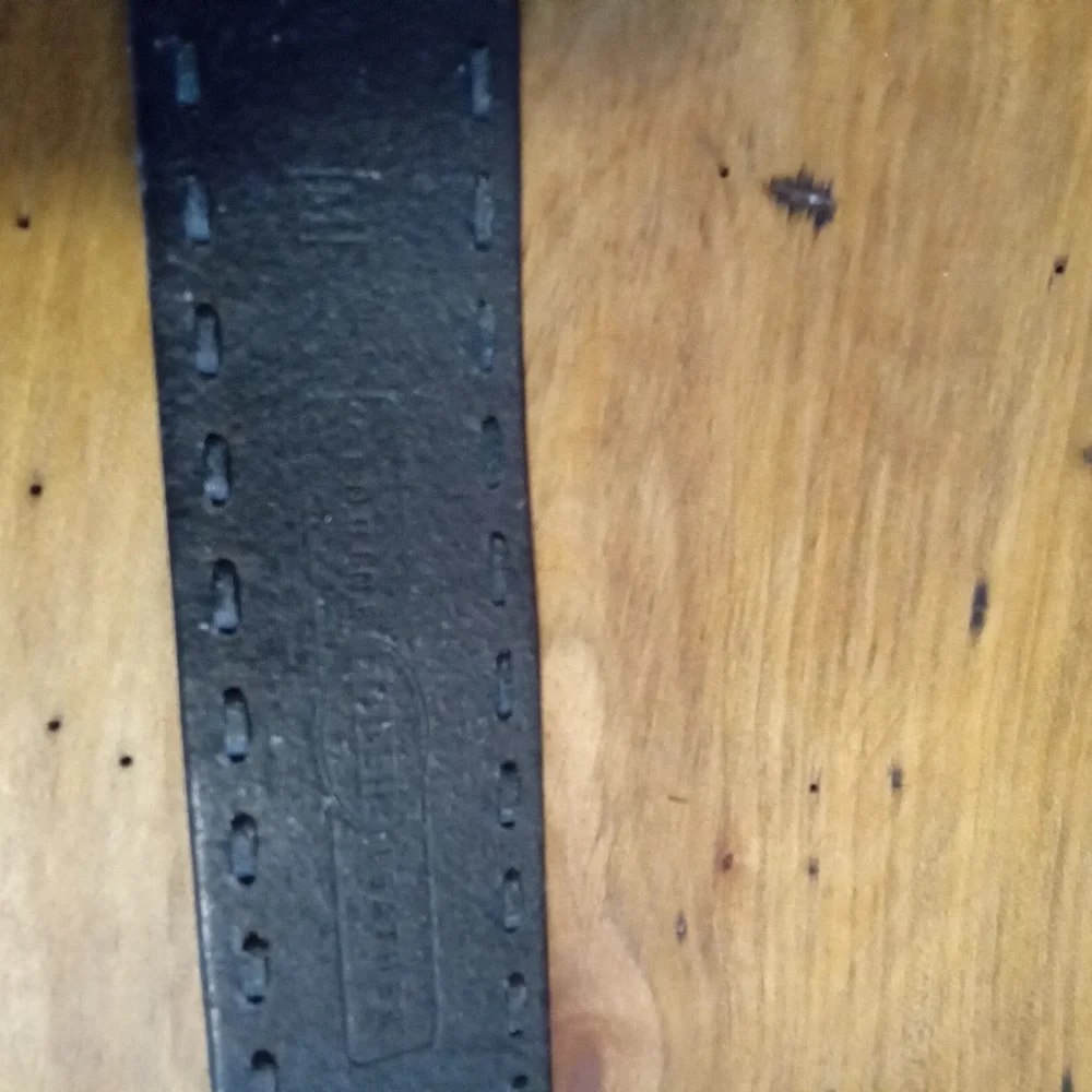 Fossil Black Leather Belt Size S 32